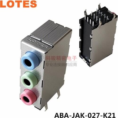 Order LOTEnew ABA-JAK-027-K21 connector motherboard HI-FI capacitor socket 3 hole 3.5 headphone socket