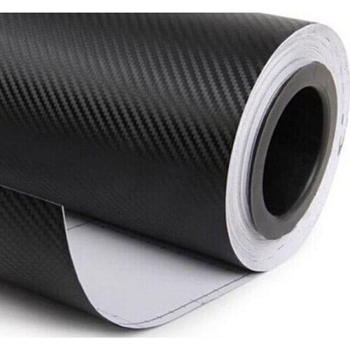 1.27x 0.3m Black 3d Carbon Fiber Vinyl Film Car Wrap Sticker Wrap Roll Sticker Sheet Decorative Practical Paster for Car