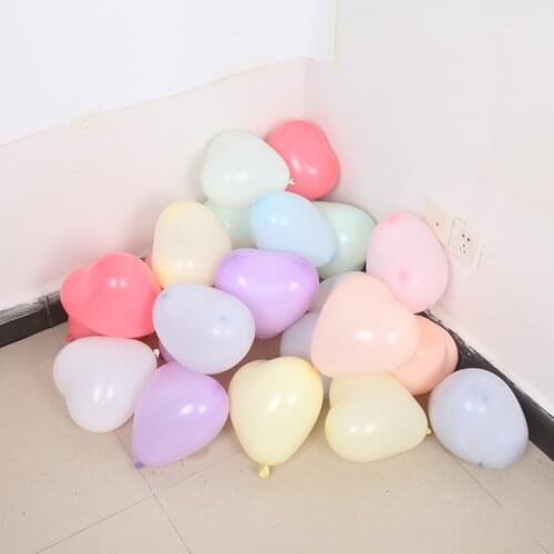 10pcs 12inch heart balloons macaron Candy colors latex balloons birthday party wedding decortion balloons Valentines Day globos
