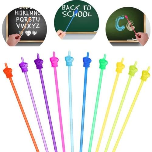 10Pcs Cute Hand Pointer Mini Handheld Presenter Teacher Classroom Teaching Supplies School Office Whiteboard Pointer Mixed Color