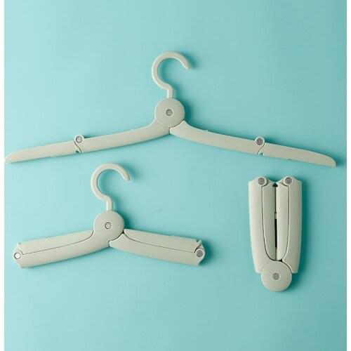 2Pcs/Set Portable Folding Clothes Hangers Space Saving Camping Travel Clothing Drying Rack Dormitory Cloth Hangers Storage