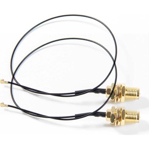 2PCS U.FL IPEX MHF4 to RP-SMA RF Pigtail Cable Antenna (inner pin) For Intel AX200 9260NGW 8260NGW 8265NGW NGFF M.2 WiFi Card