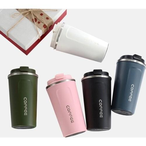 380/510ML Thermo Cup For Gifts Thermos Flask Termo Cafe Double Stainless Steel Thermos Water Bottle Coffee Mug Thickened Travel