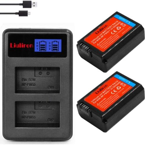 4x baterie Bateria NP FW50 NP-FW50 Battery for Sony NP FW50 NPFW50, A6000 A6400 A6500 A6300 A7 A7II A7RII A7SII A7S A7S2 A7R