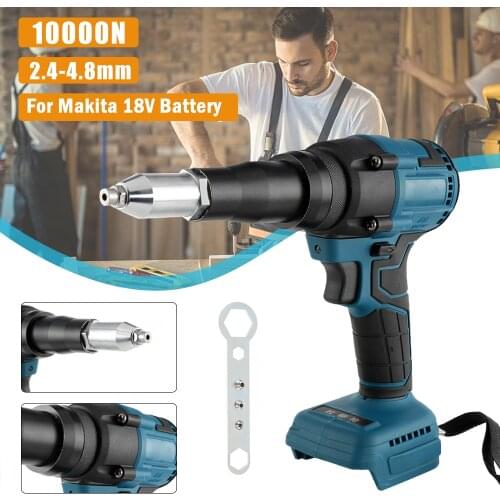 Cordless Brushless Automatic Unsubscribe Rivet Gun High Power Electric Rivet Gun Electric Rivet Gun 2.4-4.8mm With LED Light