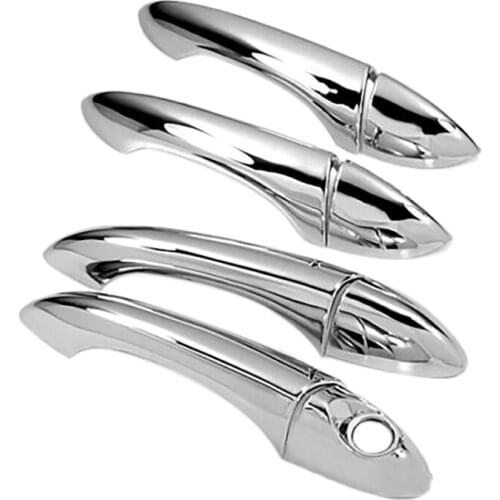 AU04 -Car Triple Chrome Door Handle Cover Trim Fit For-BMW X5 E53 2000-2006