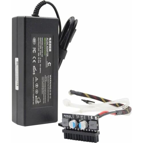METALFISH DC ATX PSU 12V DC Input 150W Peak Output Switch DC-DC ATX Pico PSU MINI ITX PC Power Supply For Computer Mini PC /HTPC
