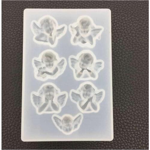 DIY Little Angel Decor Silicone Mold Epoxy Resin Handmade Jewelry Findings Pendant Accessories Cabochon Charms Craft Mould