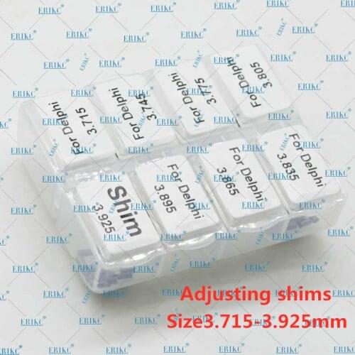ERIKC 80pcs Nozzle Copper Gasket Washer E1023008 3.715-3.925mm Common Rail Injector Adjusting Shims for Delphi 9308-028K