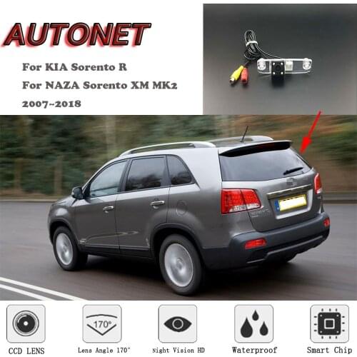 AUTONET HD Night Vision Backup Rear View camera For KIA Sorento R For NAZA Sorento XM MK2 2007~2018 CCD/Parking Camera