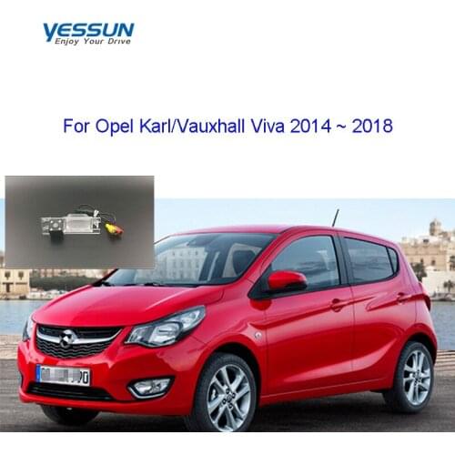 Yessun Camera bracket /1280*720P rear view camera For Opel Karl Vauxhall Viva 2014 2015 2016 2017 2018 CVBS license plate camera