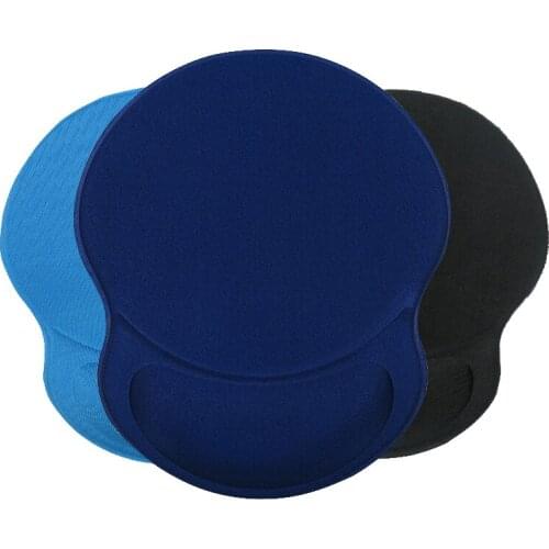 Round Thicken Comfort Ergonomic Rubber Gaming Durable Mouse Mice Pad Pads Mat with Wrist Rest
