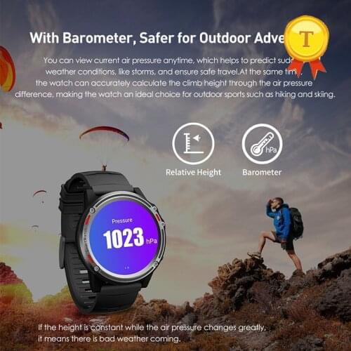 2019 best selling fashion 4g sim wifi sports smart phone watch man heart rate monitoring with Altimeter barometer gps google map