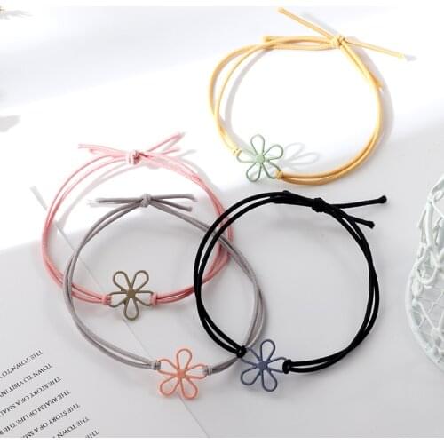 Cute Girls Hair ring Floret Love Hair Bands Headwear Rubber Band Elastic Hair bands Korean Children Hair Accessories