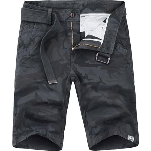 Fashion Work Summer Beach Shorts Men Casual Pocket Cloth Streetwear Middle Waist