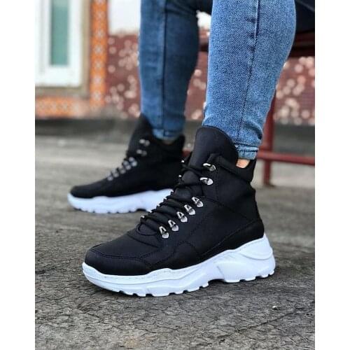 Mens Fashion boots high sole boots Sport boots Trend men Casual Shoes Non-slip Male Shoes cold resistant boot Модные сап