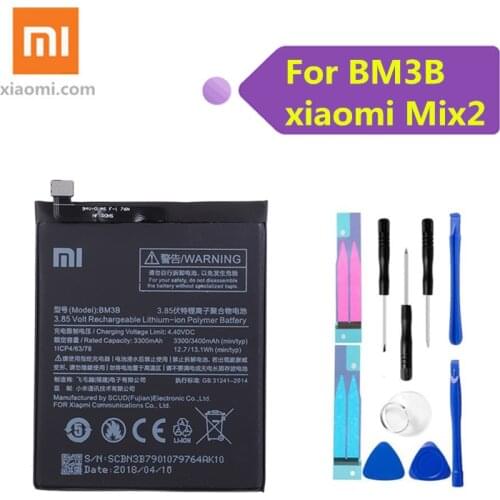 Original Xiaomi bm3b battery BM3B For Xiaomi Mi Mix 2 II 5.99" For Xiaomi MIX2 Replacement Battery 3300mAh