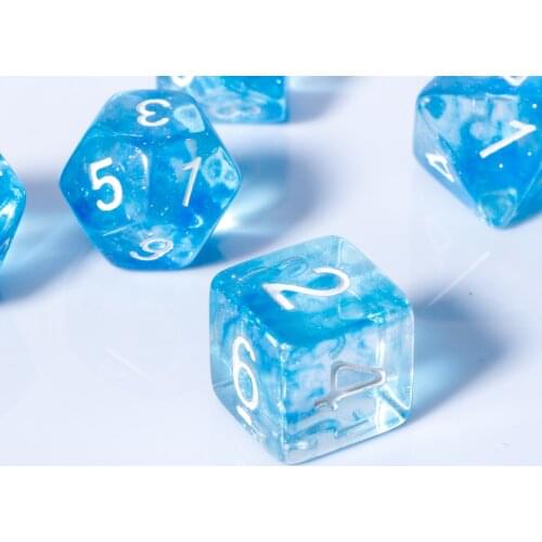 Resin D20 Rpg Dice Dungeon and DragonS Resin D20 Dice Polyhedral Resin Dice DND Role-Playing Game Dice Set 7 Pieces/Set Board