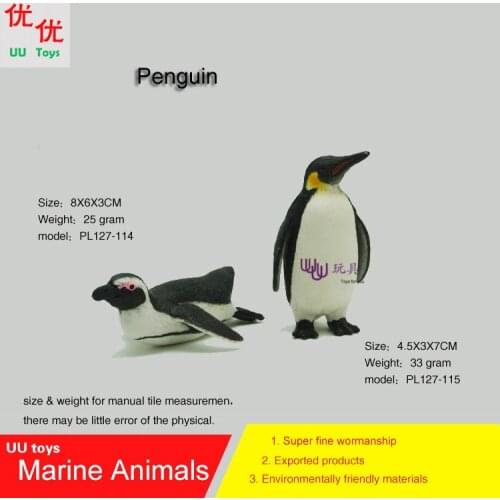 Hot toys lovely Penguin Simulation model Marine Animals Sea Animal kids gifts educational props Action Figures Toys Collections