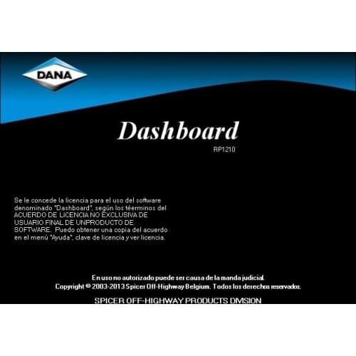 Hyster Dashboard 1dana software v3.6.4