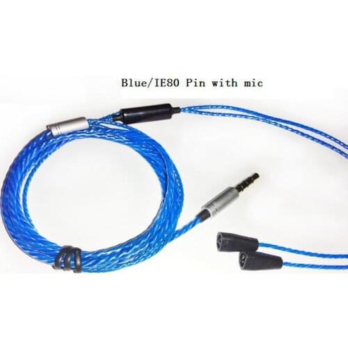 DIY earphone wire with pin IE80/TF/UE upgrade wire