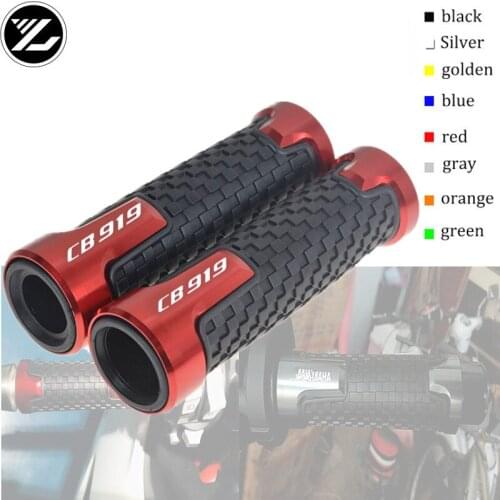 Handle 7/8"22mm Motorcycle handlebar grips & handle bar ends hand cap for Honda CB919 CB 919 2002-2007 2003 2004 2005 2006