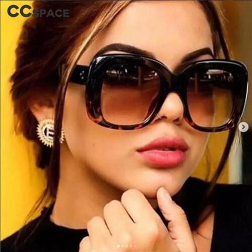45805 Retro Big Frame Sunglasses Men Women 2019 Fashion Shades UV400 Vintage Glasses