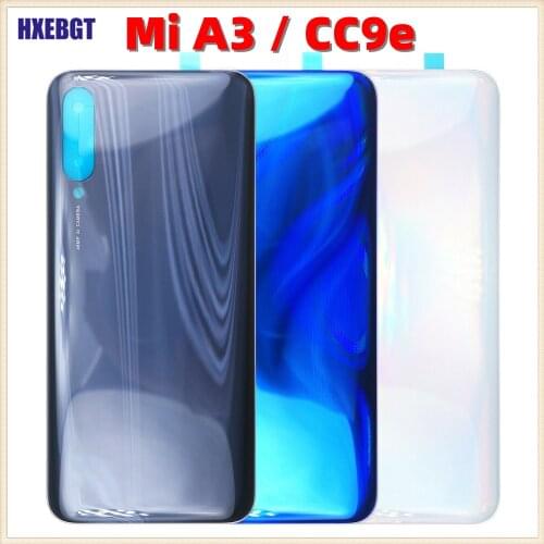 For Xiaomi Mi A3 MiA3 Battery Back Cover Glass Panel Rear Housing Door Phone Lid Case Mi CC9e Smartphone Repair Parts