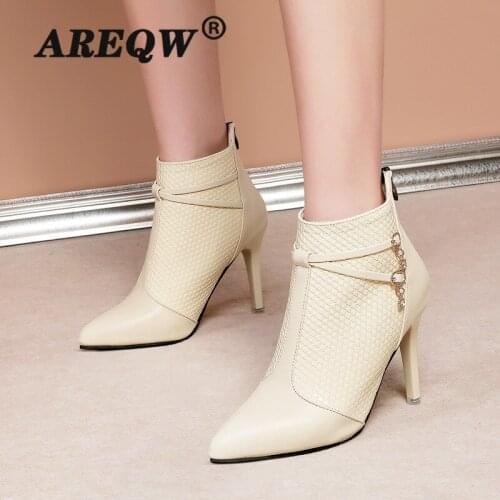 2022 New Sexy Pointed Boots European and American Stiletto Platform Nude Women High Heel Boots Zapatos De Mujer