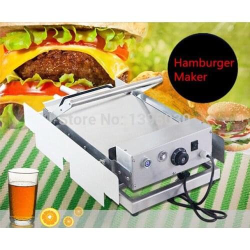 1pc Commercial Stainless Steel Oven 220V 2400W Double Layer Hamburger Heating Sandwich Machine use Electricity