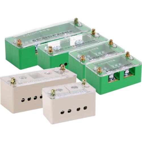 1pcs junction box, wire splitter, 2 in 4/6/8/12 out terminal block FJ6 and 220V household