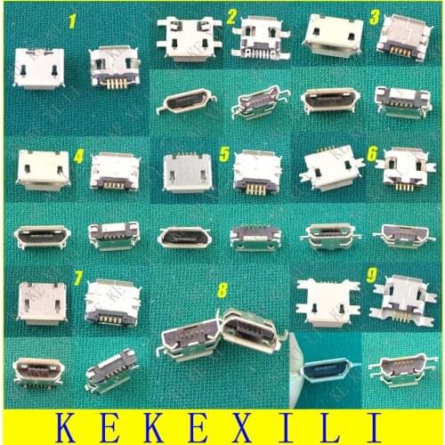 10 models 100X mini micro usb jack socket 5p 5 pins mini usb connector for HTC Lenovo Huawei mobile phone tablet pc mid