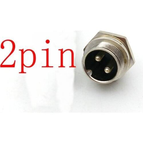 100pcs GX16 CONNECTOR 16mm GX16 2pin/3Pin/4pin/5pin/6pin /7pin/8pin male Audio Cable Chassis Mount Connector