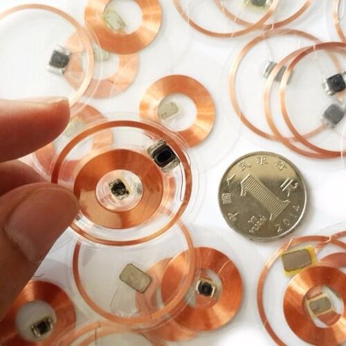 13.56MHz 125KHz ID IC writable tags T5577 UID dual frequency transparent cards RFID passive tags