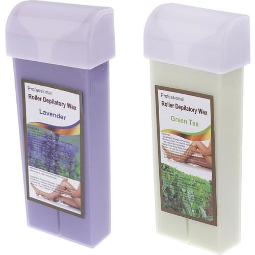 2 Packs Roll-On Depilatory Wax Cartridge Waxing For Women Ladies Full Body Hair Removal