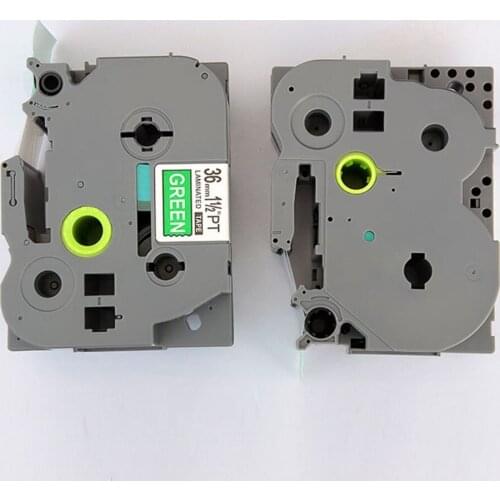 36mm Mixed colors 5 pcs Compatible brother label tape tz laminated tape Tze 165 tze365 tze465 tze565 tze765