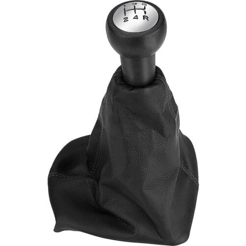 5 Speed Gear Shift Stick Knob Dust-proof Cover Gaiter Boot Leather for Peugeot 207 307 406 Car Styling