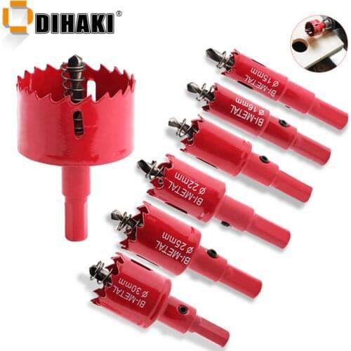15-50MM M42 High Speed Steel Bi-Metal HSS Hole Saw Cutter Drill Bit Set Metal Opener Power Tool For Wood Cutter Bit Bench Drill