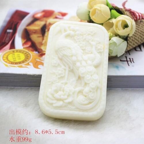 C1054 Peacock handmade soap mould cake mould soap mould