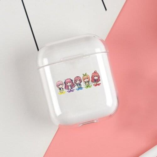 The Quintessential Quintuplets Cases For Apple AirPods 1 2 Case Clear Wireless Bluetooth Earphone Case Protective Shell