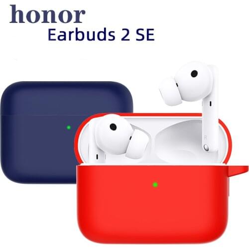 SFor Huawei Honor 2 SE Wireless Earphone Case Anti-fall Solid Color Silicone Protection Headphones Case Honor Earbuds 2 SE Cover