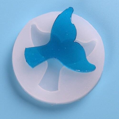 Christening Mermaid Tail Silicone Mold Fondant Cupcake Cake Decorating Baking Tool Handmade Soap Mold Fish Fork tail DIY Jewelry