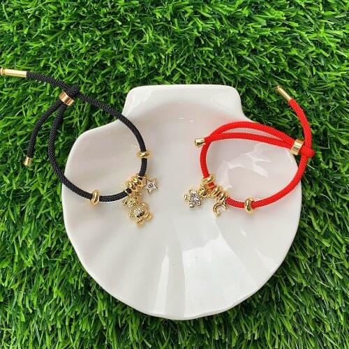 Trendy Women Jewelry JINLOU Gift Bangle Gold Plated Bear Jewelry