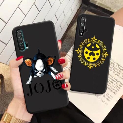 Japanese Anime JOJO bizarre adventure black TPU soft Silicone phone case for HUAWEI Honor9 lite Honor10 Honor20 pro Honor20Lite