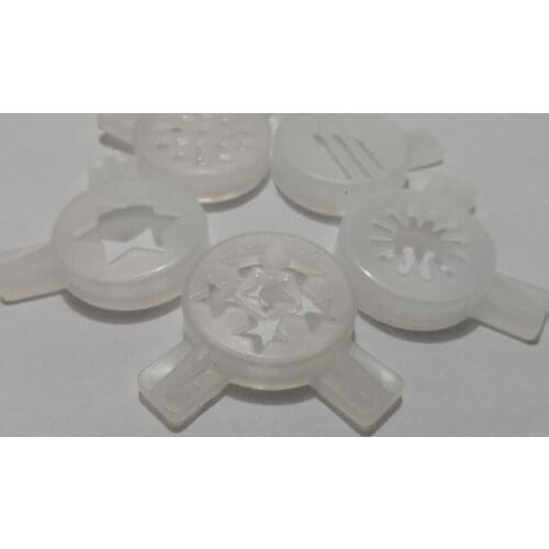 5 in 1 different shapes Ice Cream Maker Parts 29mm nozzle kit stars noddle