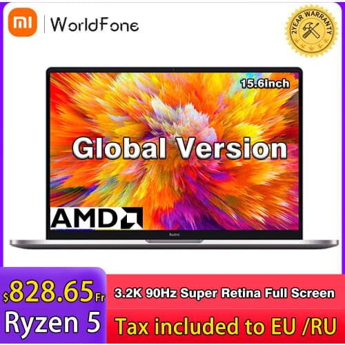 Xiaomi Mi Redmibook Pro 15 Ryzen Edition With Ryzen7 5800H /R5 5600H 15.6 Inch 3.2K 90Hz Display Laptops 16GB Ram 512GB Notebook