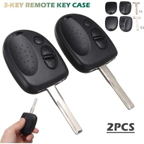 New 2pcs 3 Buttons Car Remote Key Case Uncut Replacement Remote Car Key For Holden Commodore VS VX VY VZ WL