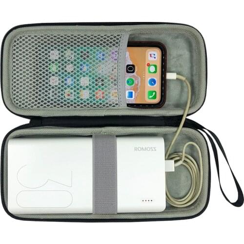 2020 New Hard EVA Outdoor Travel Box Portable Case for Romoss Sense 8 / 8+ 30000mAh Cover Portable Battery PowerBank Phone Bag