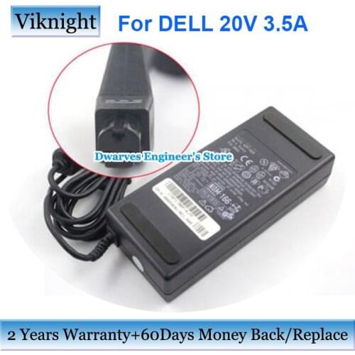 Genuine 20V 3.5A AC Power Supply Charger For DELL Latitude CPx C510 C600 C610 CPi A366XT CPt CPX X200 09364U PA-2 Laptop Adapter