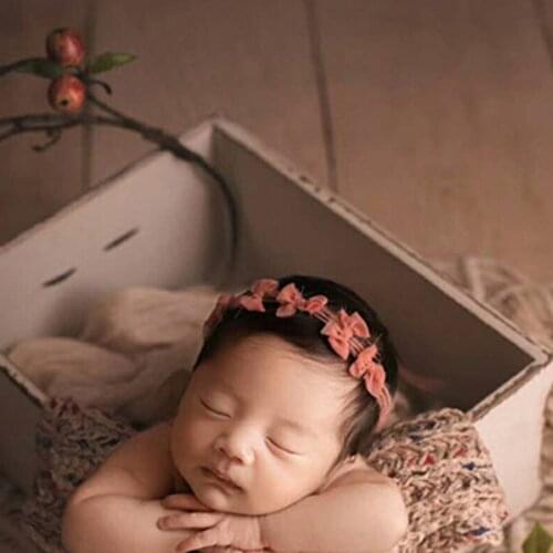 Baby Photography Props Mat Basket Decoration Full Moon Infants Newborn Hundred Days Photo Pad